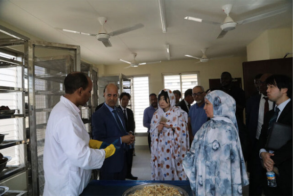 Une délégation japonaise visite le centre de réadaptation et de formation aux métiers de pêche de Nouakchott