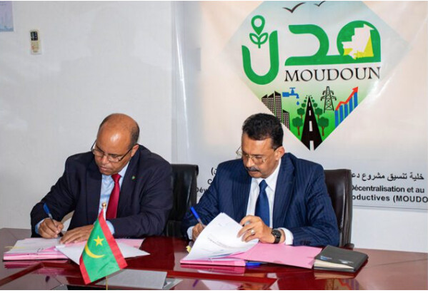 Signature à Nouakchott d’un protocole d’accord de coopération entre la Direction générale des Domaines et le Projet « MOUDOUN »