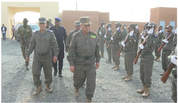 Le Chef d’Etat-Major de la Garde nationale visite le Groupement régional n°12 à Akjoujt
