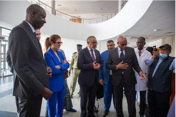Le ministre de la Santé et le directeur général de l’OMS visitent le Centre national de cardiologie et l’Hôpital caritatif Roudwane Le ministre de la Santé et le directeur général de l’OMS visitent le Centre national de cardiologie et l’Hôpital caritatif Roudwane