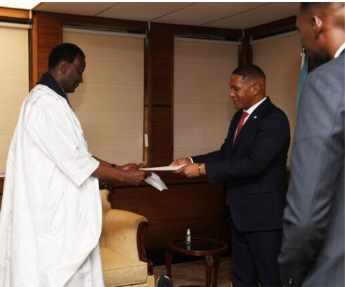 L’ambassadeur de Mauritanie auprès de la République du Botswana présente ses lettres de créance
