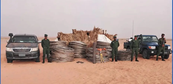 Des personnes arrêtées par la gendarmerie pour vol de câbles électriques de la ligne haute tension Nouakchott-Zouerate