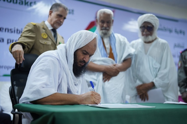 Photos : Cérémonie de signature de la Charte Citoyenne pour la propreté et le civisme présidée par le Wali de Nouakchott Ouest Hamoud Ould M'Hamed