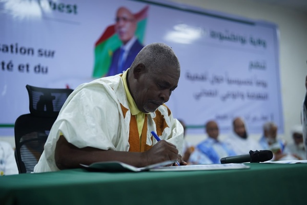 Photos : Cérémonie de signature de la Charte Citoyenne pour la propreté et le civisme présidée par le Wali de Nouakchott Ouest Hamoud Ould M'Hamed