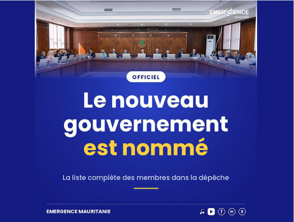 Gouvernement Ould Djay II : la nouvelle équipe dévoilée