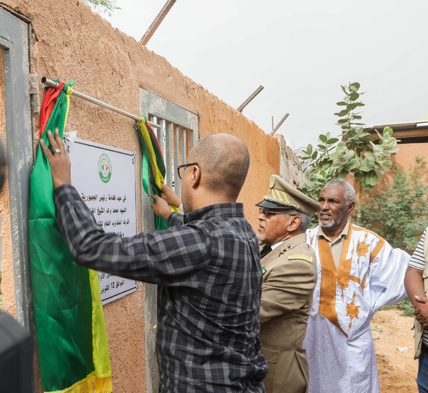 Le Délégué général de « Taazour » Sidi Ould Moulaye Zeine inaugure un internat pour élèves à Kiffa