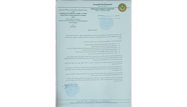 La Mauritanie se maintient au niveau 2 du classement américain sur la traite des personnes