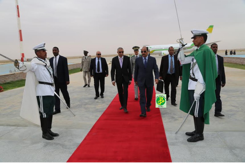 Le Président de la République regagne Nouakchott en provenance de la Gambie