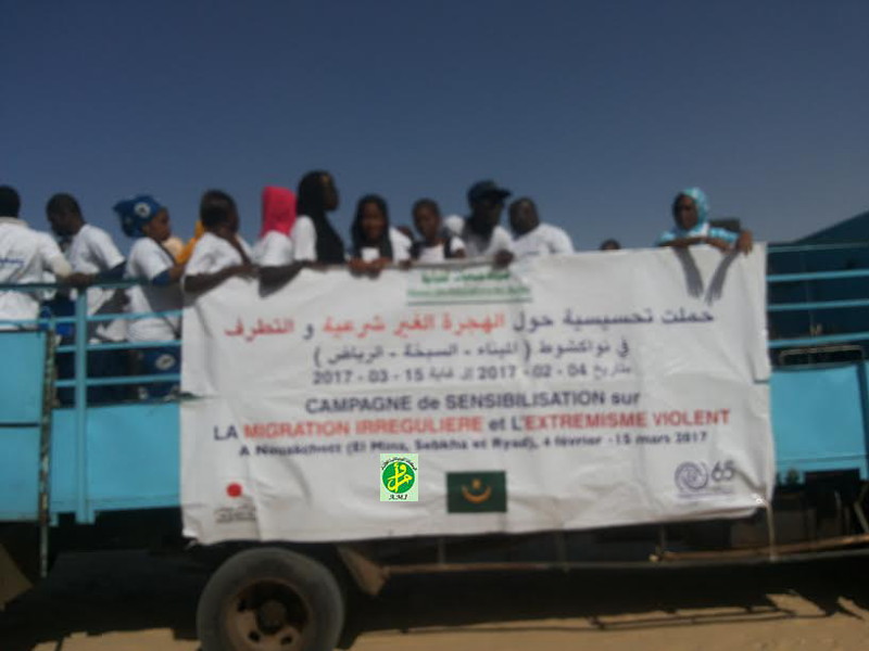 Campagne de sensibilisation à Nouakchott sur les dangers de la migration illégale et de l'extrémisme