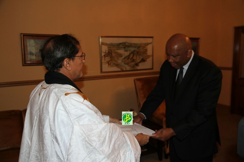 Notre ambassadeur à Maseru présente ses lettres de créances au Roi du Lesotho