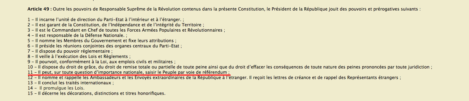 Moctar Ould Daddah n'y est pour rien : Taya a piqué à Sékou Touré l'article 38 azizien...