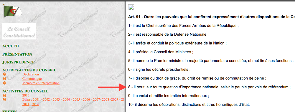 L’honneur arabo-berbère est sauvé : avant d’être guinéen, l’article 38 mauritanien est algérien…