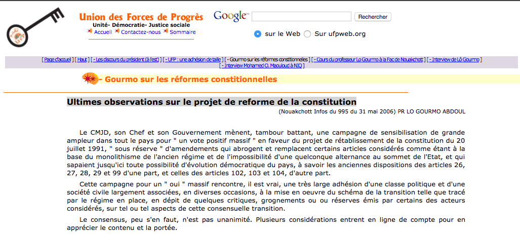 Tenez-vous bien : voilà ce que pensait Lo Gourmo en 2006 du verrou constitutionnel…