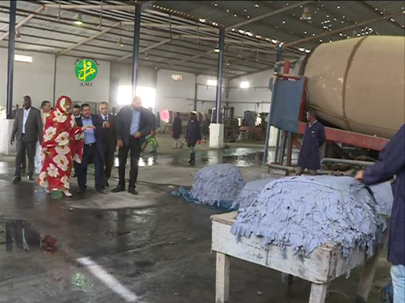 La ministre du commerce visite à Nouakchott Sud certaines industries du cuir