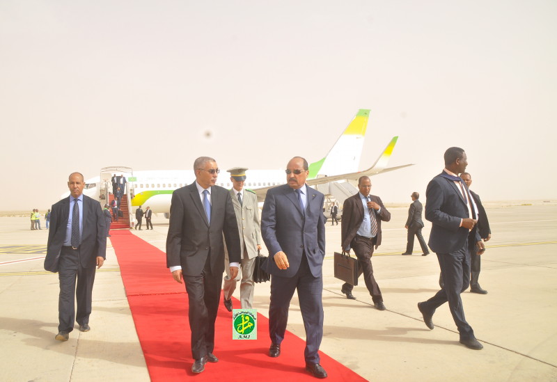 Le Président de la République regagne Nouakchott Le Président de la République regagne Nouakchott