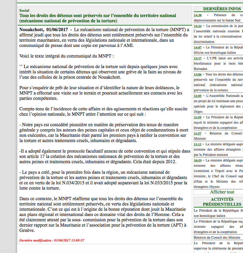 L’avocat du diable : lamentable sortie du mécanisme national de la prévention de la torture