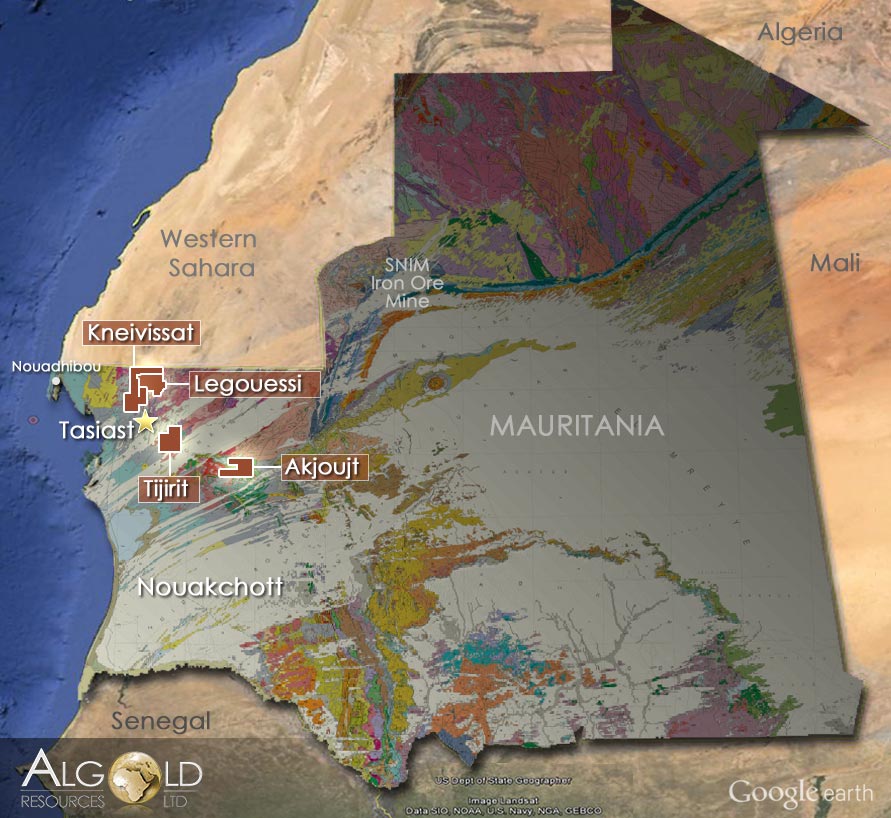 Le gouvernement mauritanien a donné à Algold son accord pour l'octroi d'un permis d'exploitation pour son projet Tijirit