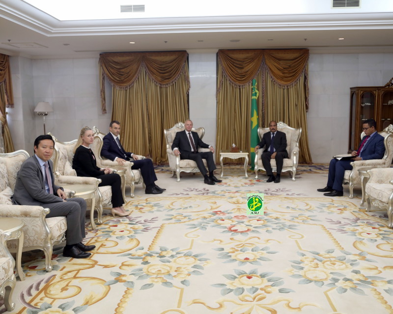 Le Président de la République reçoit une délégation de la société britannique British Petroleum Le Président de la République reçoit une délégation de la société britannique British Petroleum