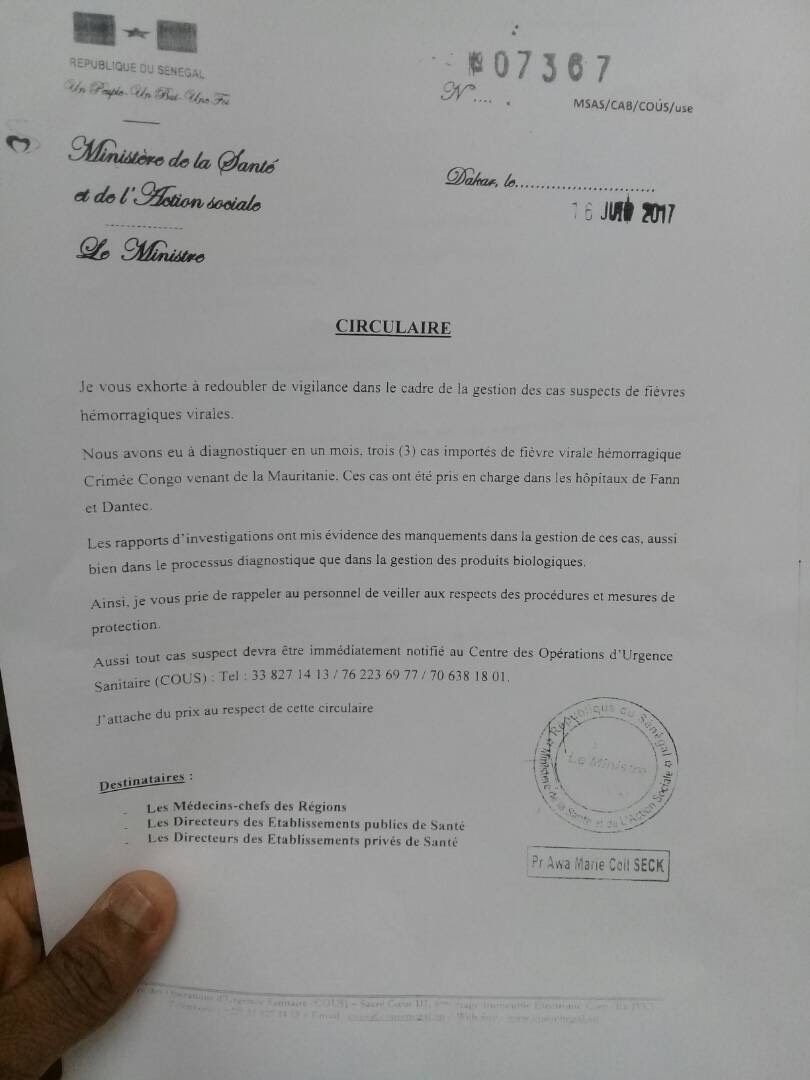 Mauritanie : le silence officiel autour du virus de Crimée-Congo Mauritanie : le silence officiel autour du virus de Crimée-Congo