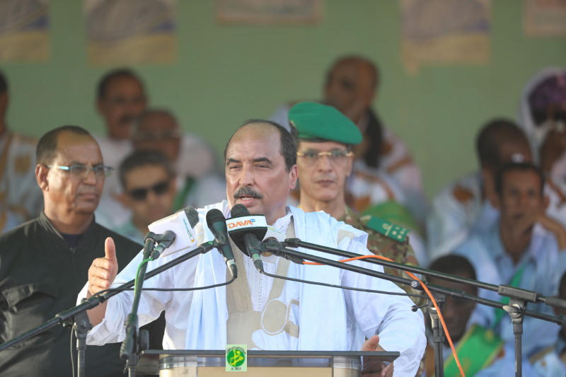 Le Président de la République souligne à Aleg que les réformes constitutionnelles sont dans l’intérêt du peuple mauritanien