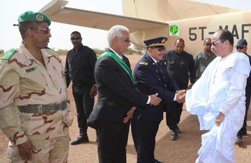 Le Président de la République arrive à Kiffa Le Président de la République arrive à Kiffa