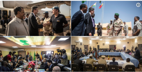 Visite des ambassadeurs du Conseil de sécurité au QG de la force G5 Sahel ( photos )
