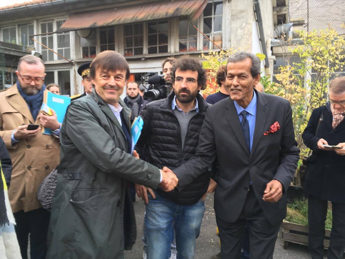 Les Grands Voisins : Mael Aïnine Néma Chérif  rencontre le PM français et Nicolas Hulot