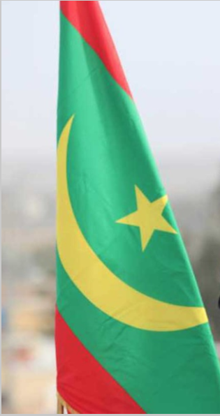 Drapeau National De La Mauritanie Fond Avec Le Drapeau De La Mauritanie