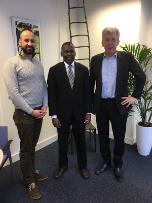 photos : Journée de travail surchargée pour Biram Dah Abeid aux Pays-Bas (Communiqué de presse)