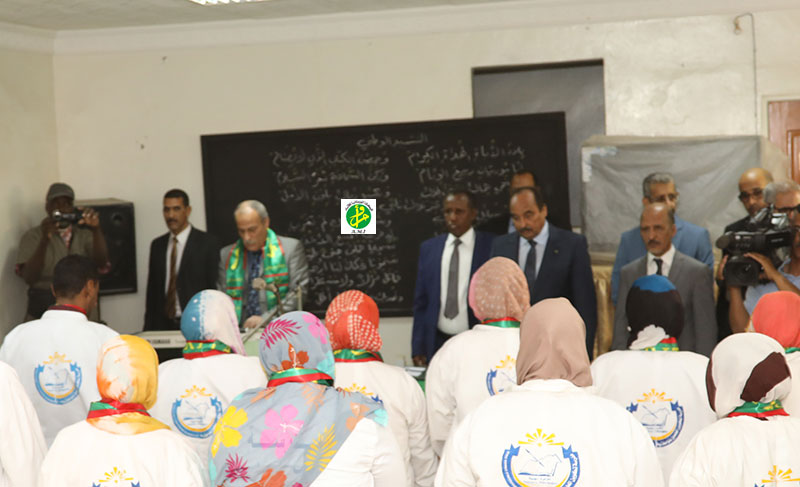 Le Président de la République visite l'Ecole Normale d’Instituteurs à Nouakchott