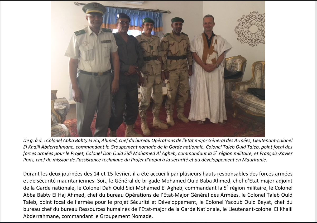 Sécurité et développement en Mauritanie : Le RSUE - Sahel Angel Losada sur le terrain, au plus près de la population ( photos )