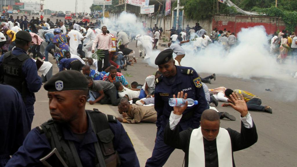 Marches en RDC: un mort à Kinshasa, dispersion à balles réelles à Kisangani
