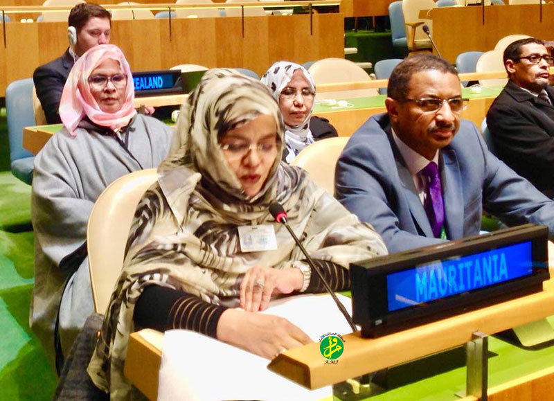 La ministre des Affaires sociales passe en revue à New York les principaux acquis réalisés pour la femme mauritanienne