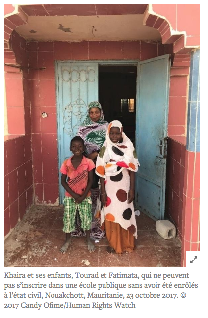Mauritanie : Des obstacles administratifs empêchent des enfants d’aller à l’école