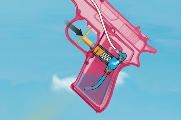 Un élément du GGSR s’est blessé à la main en manipulant une arme