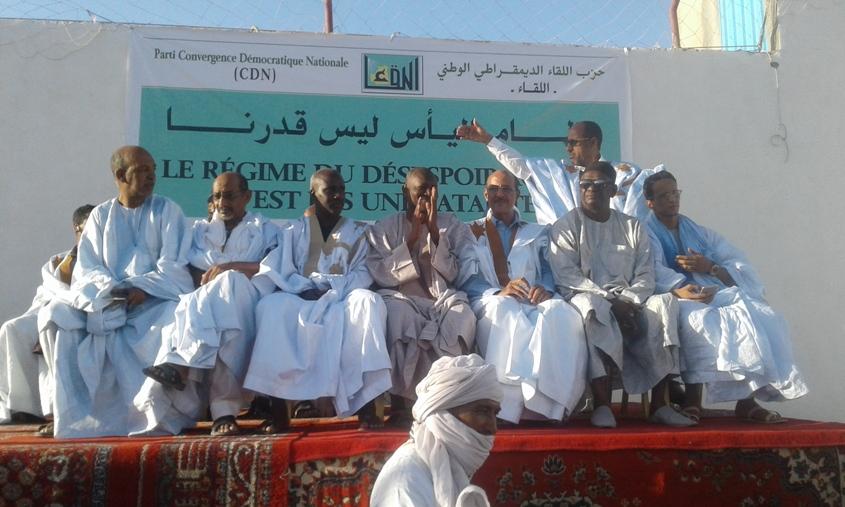 Meeting du parti CDN à Arafat : « Le régime en place n’est une fatalité», dixit Ould Bettah Meeting du parti CDN à Arafat : « Le régime en place n’est une fatalité», dixit Ould Bettah