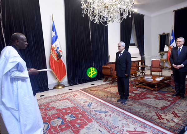 Notre ambassadeur au Chili présente ses lettres de créances Notre ambassadeur au Chili présente ses lettres de créances