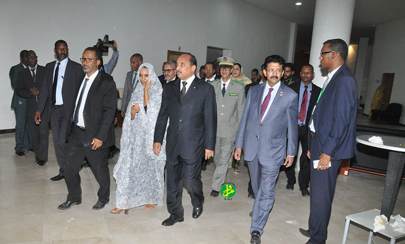 Le Président de la République effectue une visite d’information au Centre International de Conférences ‘’Al Mourabitoune’’