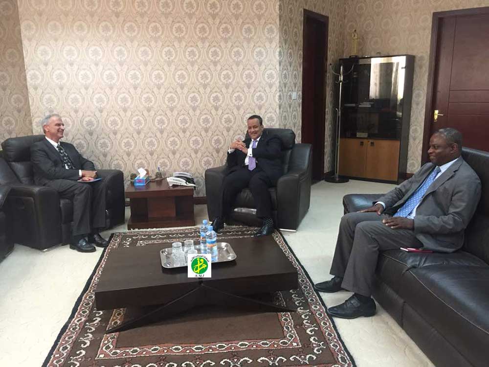 Le ministre des Affaires étrangères reçoit le représentant de l’UNICEF en Mauritanie