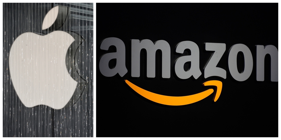 Apple et Amazon en tête de la course aux 1.000 milliards en Bourse