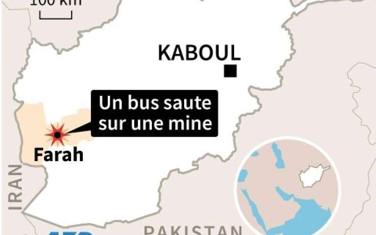 Afghanistan: un bus saute sur une mine, 8 morts, 40 blessés (responsables)