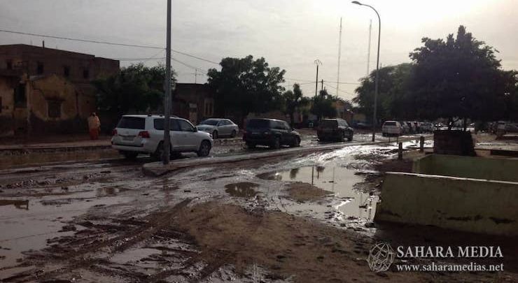 Les rues de Rosso inondées avant l’arrivée du président Aziz Les rues de Rosso inondées avant l’arrivée du président Aziz