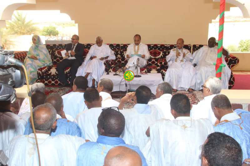 Le Président de la République tient une réunion avec les cadres du Hodh El Gharbi