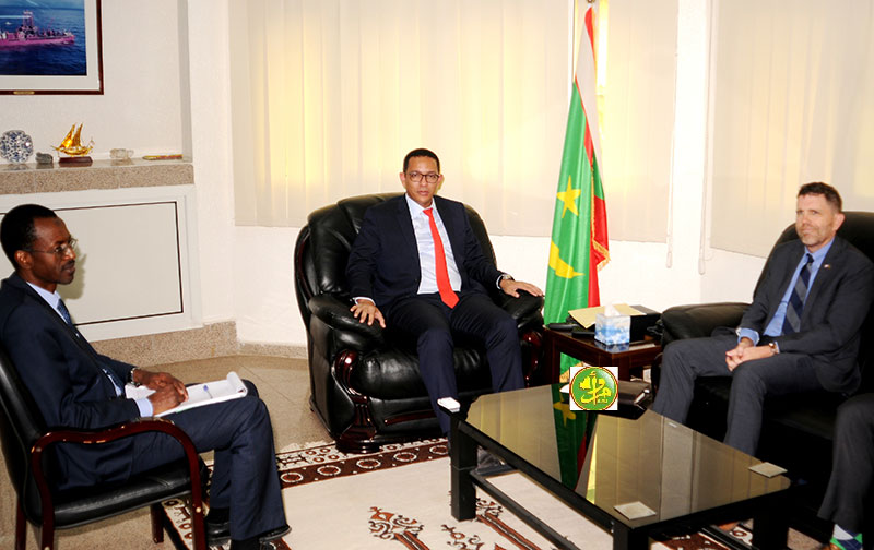 Le ministre du pétrole, de l'énergie et des mines reçoit l'ambassadeur américain en Mauritanie