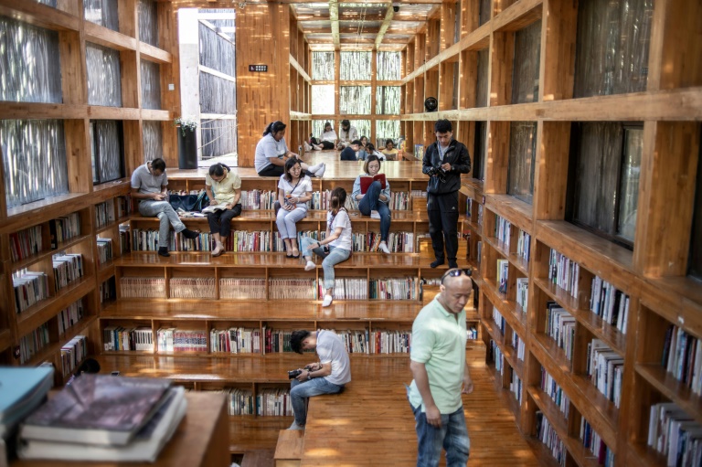 A Pékin, une étonnante bibliothèque perdue dans la forêt