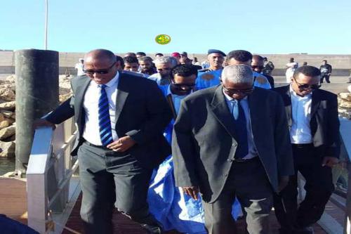 Le wali de l’Inchiri s’enquiert de la marche des travaux du port de Tanit