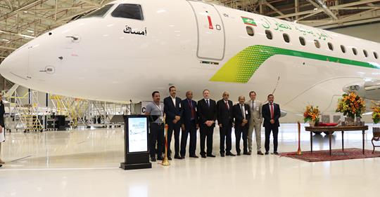 Embraer livre le premier E175 à Mauritania Airlines Embraer livre le premier E175 à Mauritania Airlines