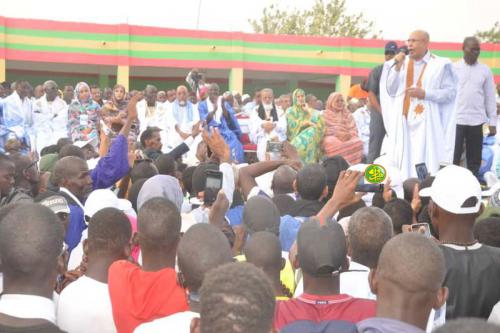 Le candidat Ould Ghazouani présente son programme devant les populations du Guidimagha