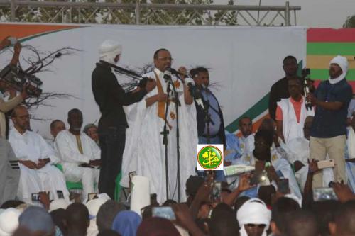 Le candidat Sidi Mohamed Ould Boubacar préside un meeting électoral dans la ville de Sélibabi Le candidat Sidi Mohamed Ould Boubacar préside un meeting électoral dans la ville de Sélibabi