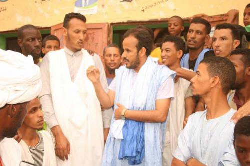 Le candidat Mohamed Lemine El Mourteji El Wafi rencontre les agriculteurs dans la valée